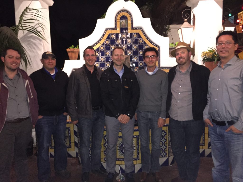 Group photo of 7 attendees at the 2015 GIR conference in San Diego.