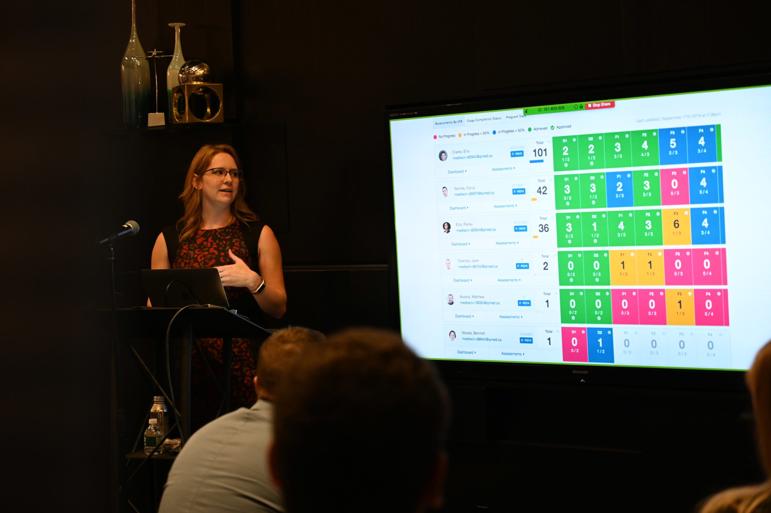 Presentation of the CBME dashboards at the 2018 Elentra Engage Conference in New York.. 