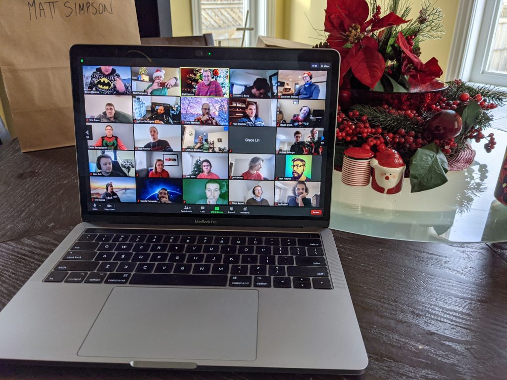 Consortium members attending a Zoom meeting in 2020.