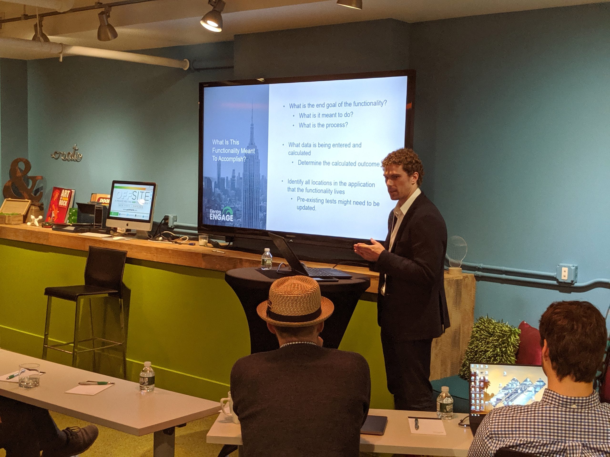 A consortium member presents at the 2019 Elentra Engage conference in New York City. 